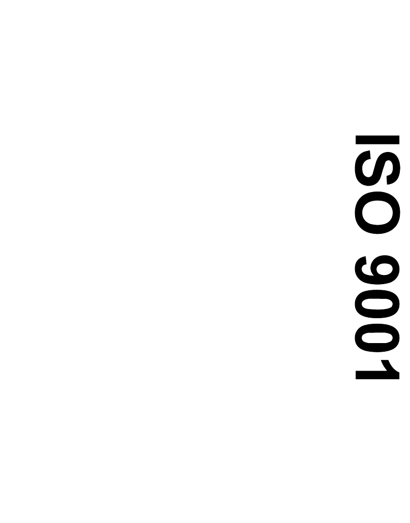 ISO 9001 Certified Quality Management System